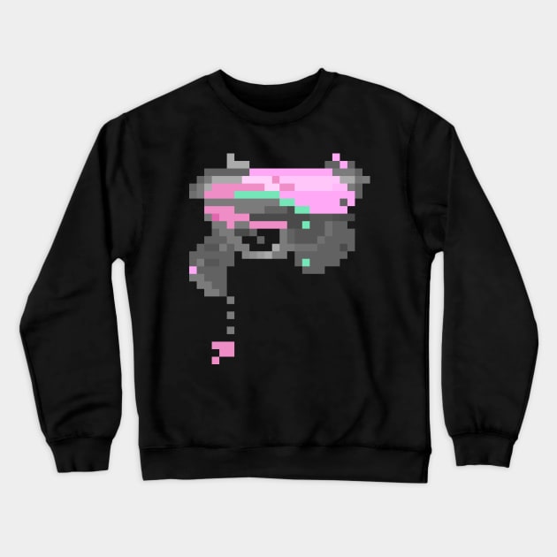 Pixel DVa Gun Crewneck Sweatshirt by Lorihime